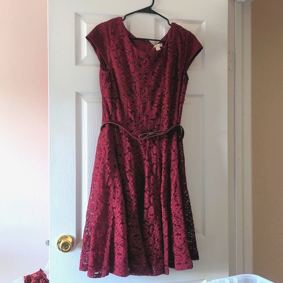 Dress Barn Dresses Burgundy Dress Barn Formal Dress Poshmark